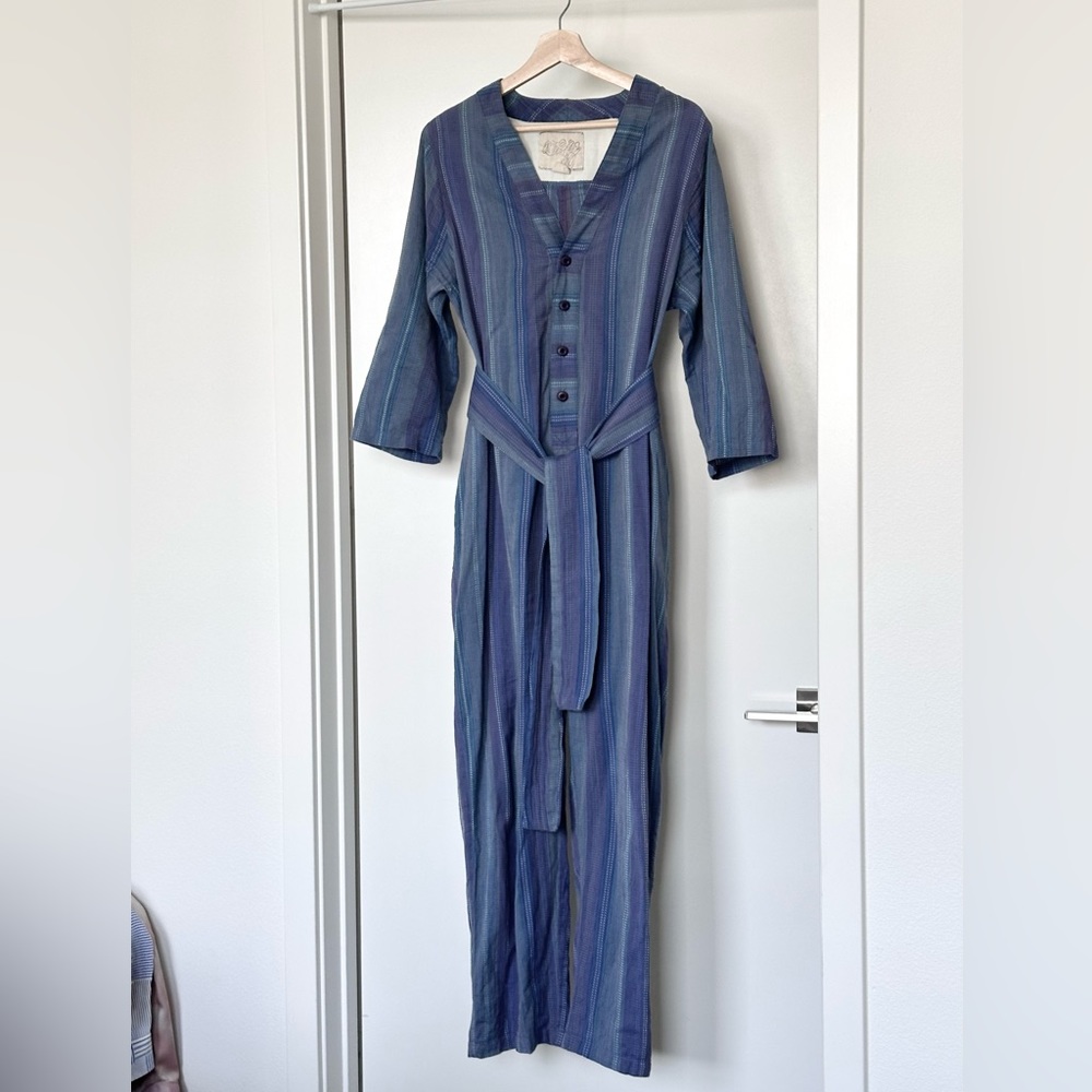Ace & Jig Stella Blue & Purple Relaxed Jumpsuit Romper in Florence Textile